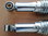 Stoßdämpfer (Paar), Öldruck, Chrom, mit Gummilager, Kawasaki H1-500, H2-750, KH500, Repro