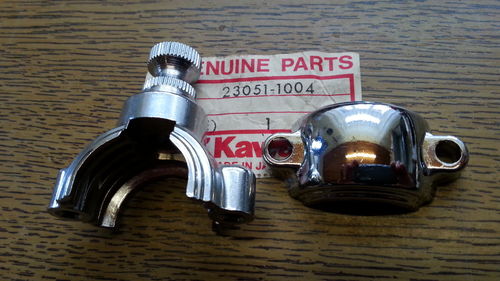 Blinkerhalter an Lenker kpl.! für Kawasaki KH100, G4 und viele Andere. OEM-Teile!!